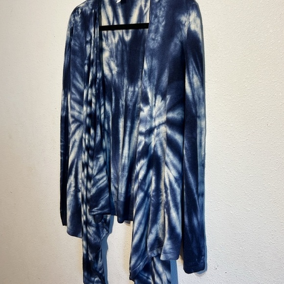 Chicos Womens Silk Nylon Angora Rabbit Waterfall Cover Up Cardigan Size Medium - Picture 4 of 10